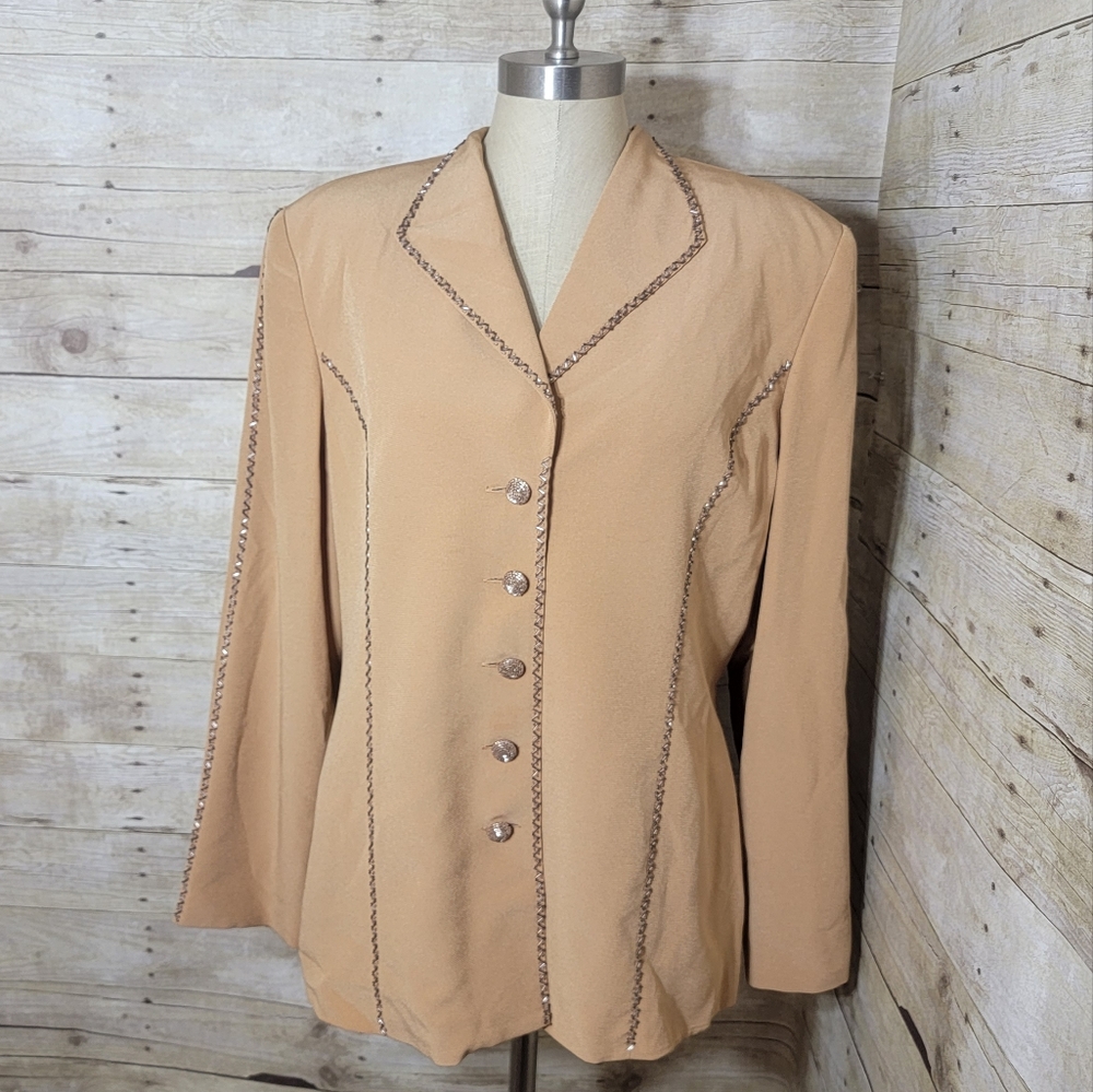 Tango nites woman's beaded Blazer. Size 16